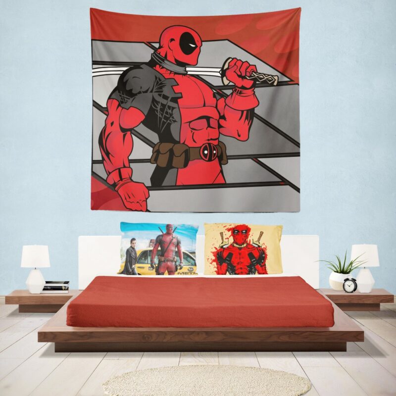Deadpool The Gauntlet Infinite Comics Wall Hanging Tapestry