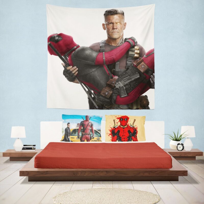 Deadpool and Cable Wall Hanging Tapestry