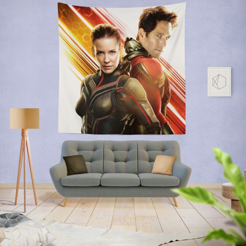 Evangeline Lilly and Paul Rudd Ant-Man Movie Wall Hanging Tapestry