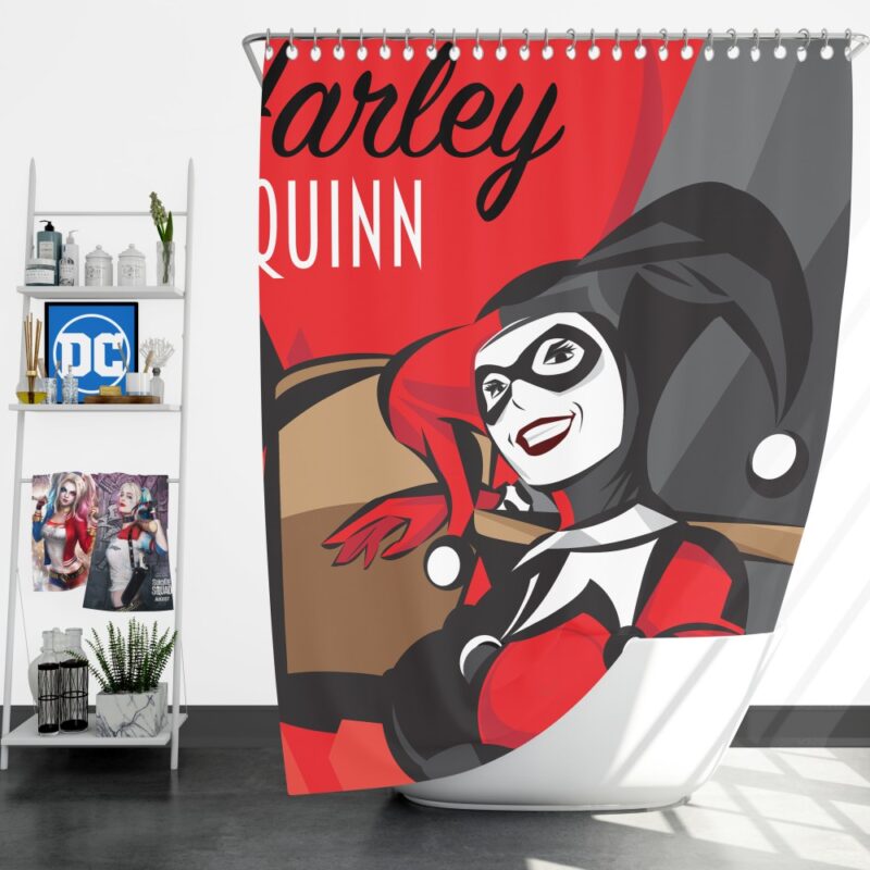 Harley Quinn DC Comics Fictional Character Shower Curtain