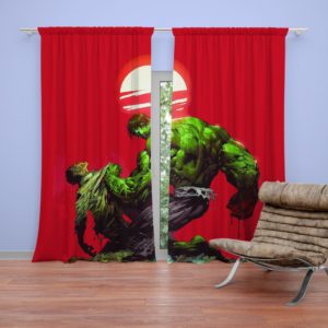 Hulk vs Bruce Banner Marvel Comics Curtain