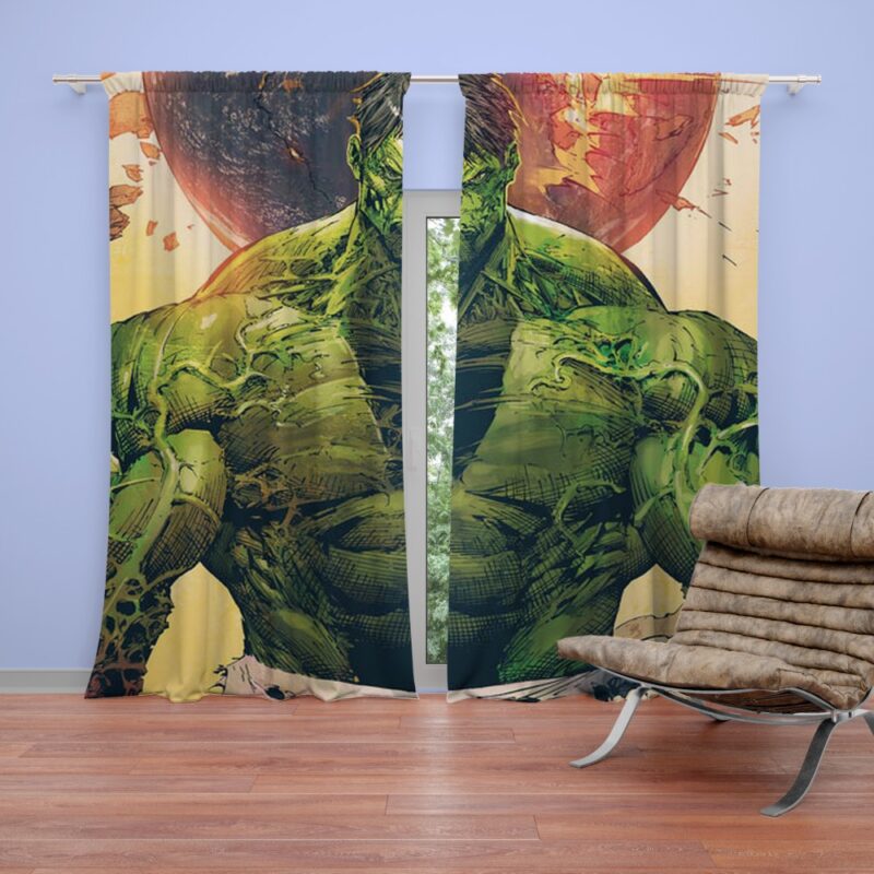 Incredible Hulk Sketch Curtain