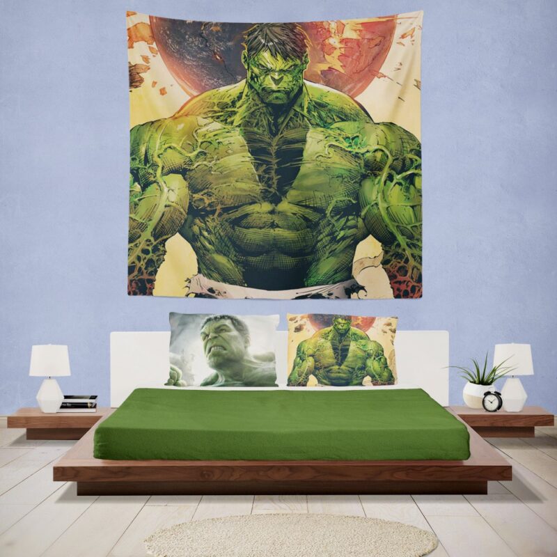 Incredible Hulk Sketch Wall Hanging Tapestry