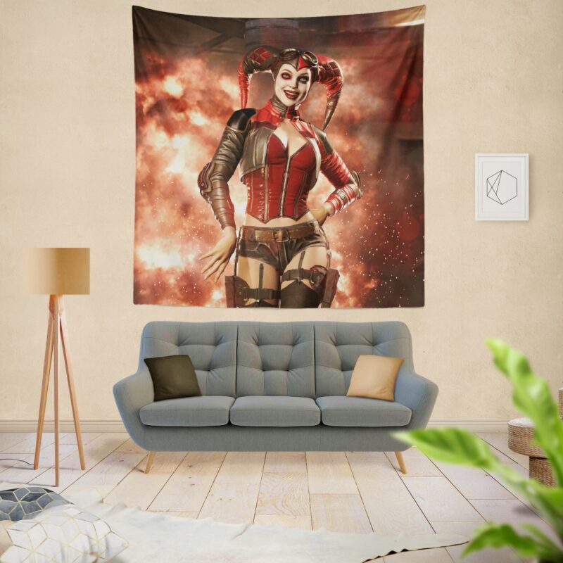 Injustice 2 Game DC Comics Harley Quinn Wall Hanging Tapestry