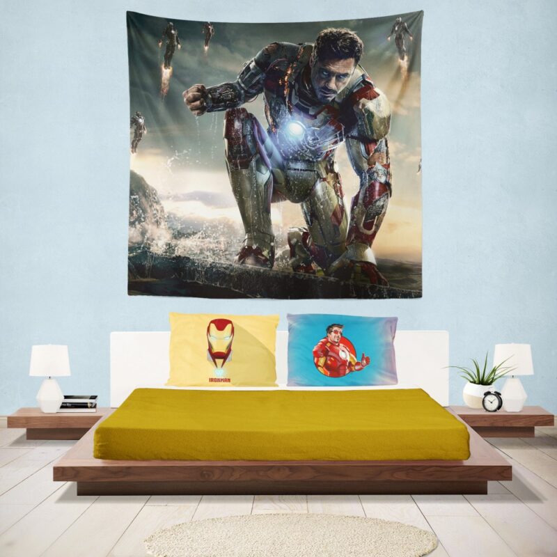 Iron Man 3 Movie Tony Stark Wall Hanging Tapestry
