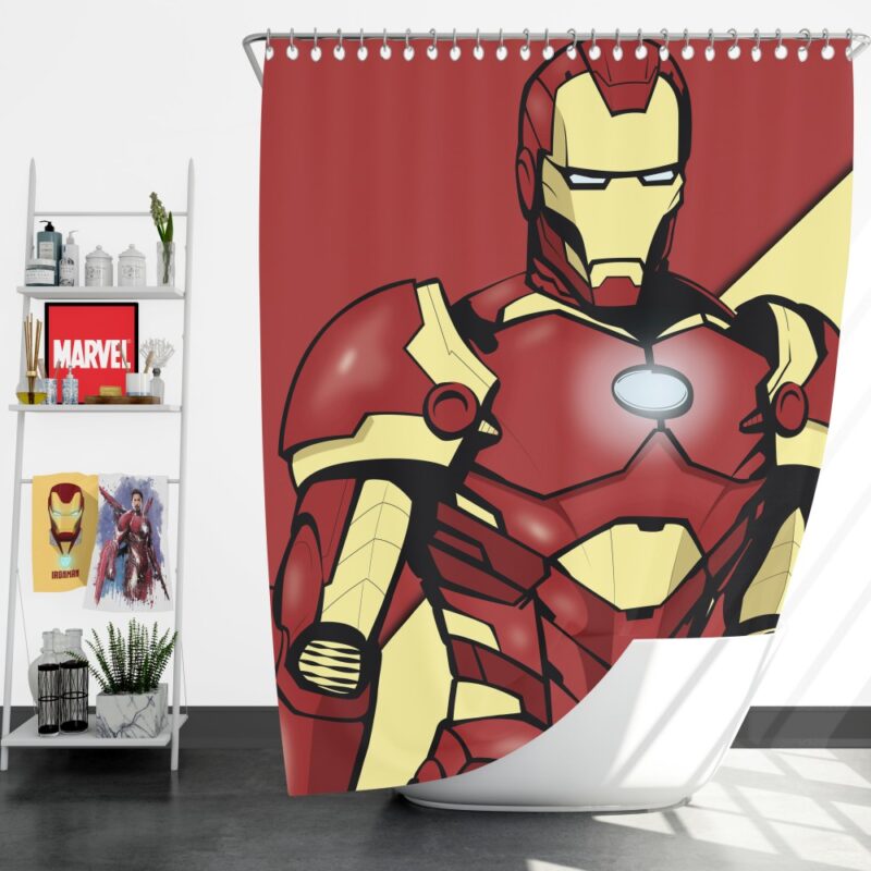 Iron Man Marvel Comics Superhero Shower Curtain