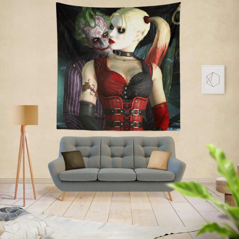 Joker And Harley Quinn Wall Hanging Tapestry