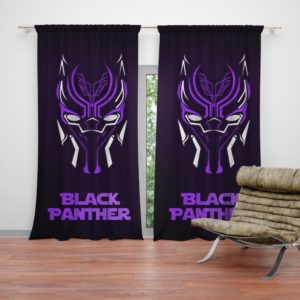Marvel Avenger Black Panther Purple Dark Curtain