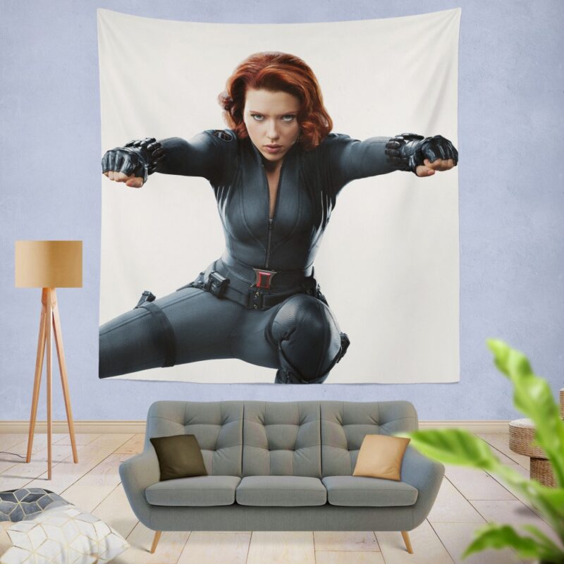 Marvel Black Widow The Avengers SHIELD Wall Hanging Tapestry