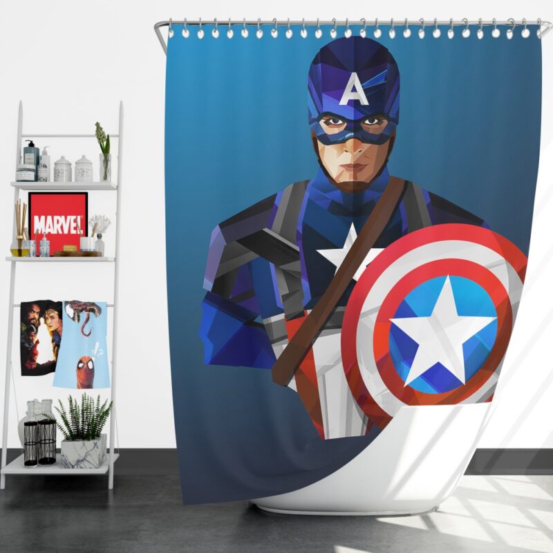 Marvel Captain America The Winter Soldier Shower Curtain