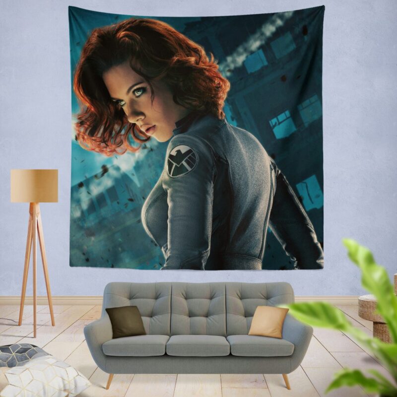 Natasha Romanova Black Widow The Avenger Wall Hanging Tapestry