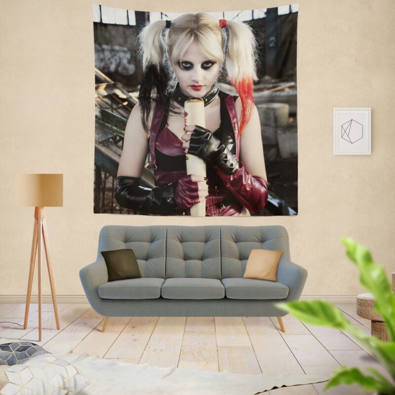 Suicide Squad Harley Quinn Cosplay Wall Hanging Tapestry