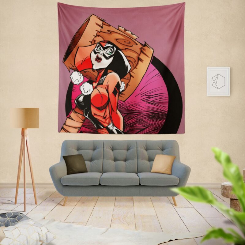 Suicide Squad Super Villain Harley Quinn Wall Hanging Tapestry