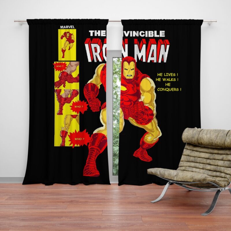 The Invincible Iron Man Marvel Comic Curtain
