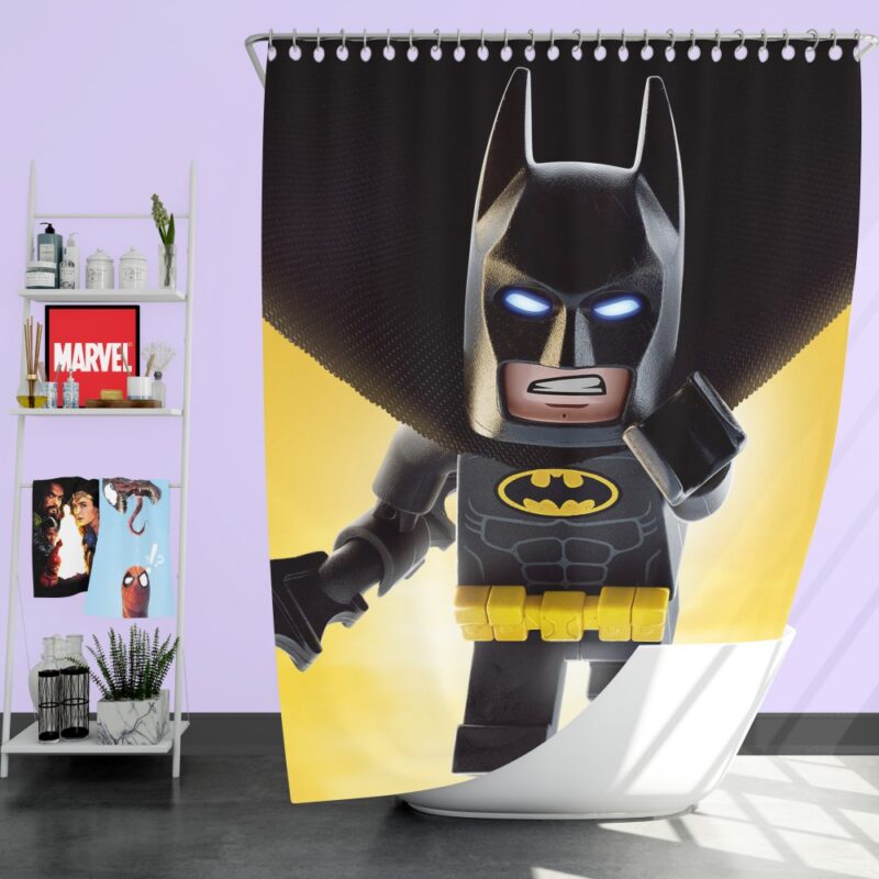 The Lego Batman DC Universe Movie Shower Curtain
