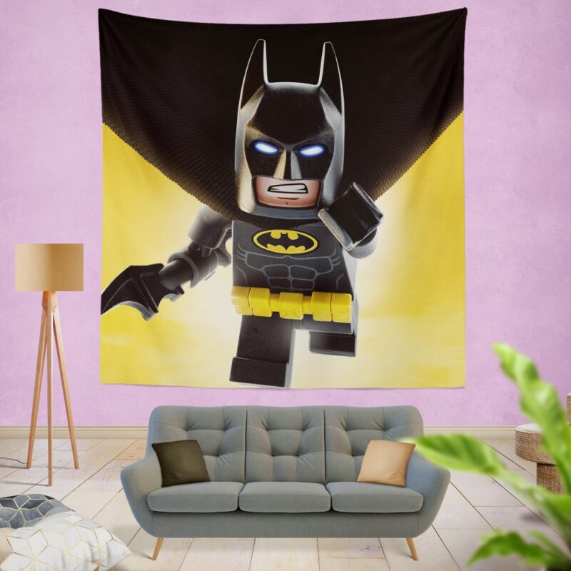The Lego Batman DC Universe Movie Wall Hanging Tapestry