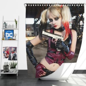 Women Cosplay Harley Quinn Shower Curtain