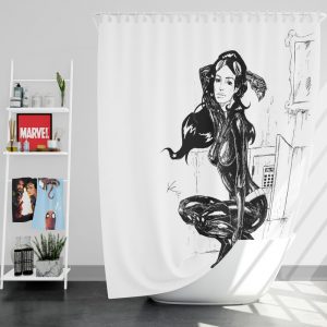Catwoman Fictional Comics Character Shower Curtain