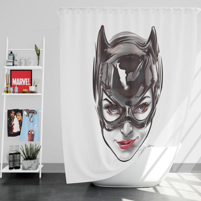Catwoman Gotham Arkham City Shower Curtain