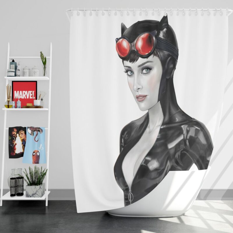 Catwoman Knight Model Arkham Legend Shower Curtain