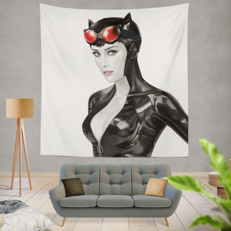 Catwoman Knight Model Arkham Legend Wall Hanging Tapestry