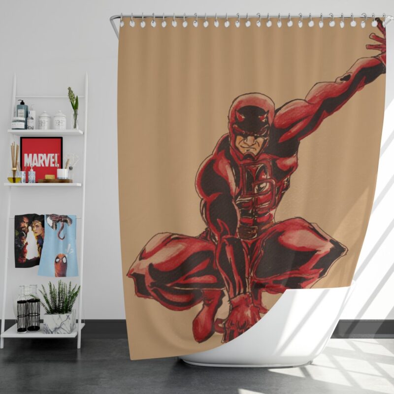 Comics Daredevil Matt Murdock Shower Curtain