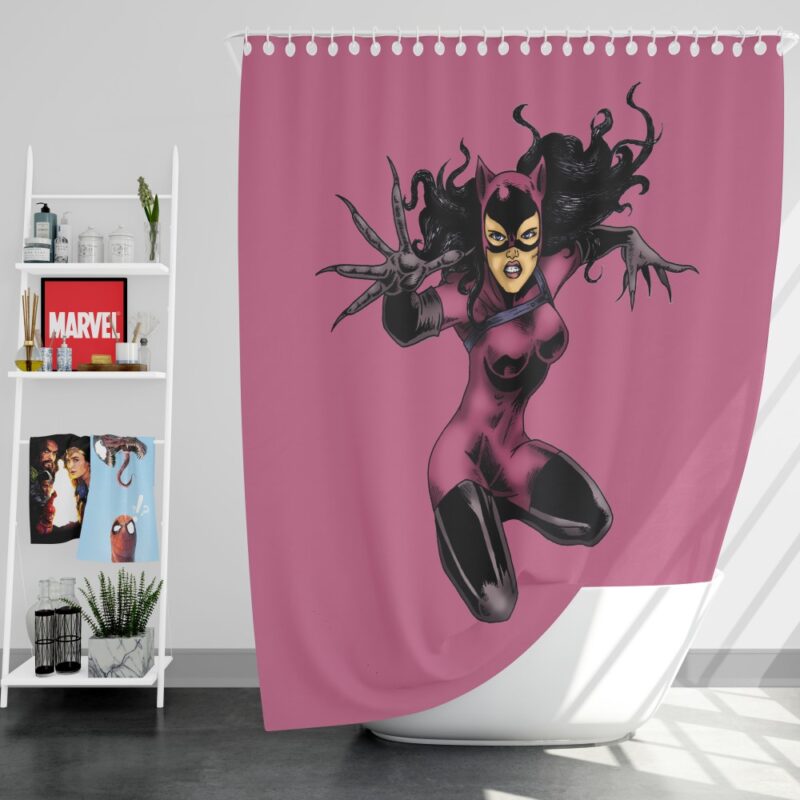 DC Comics Selina Kyle Catwoman Gotham Shower Curtain