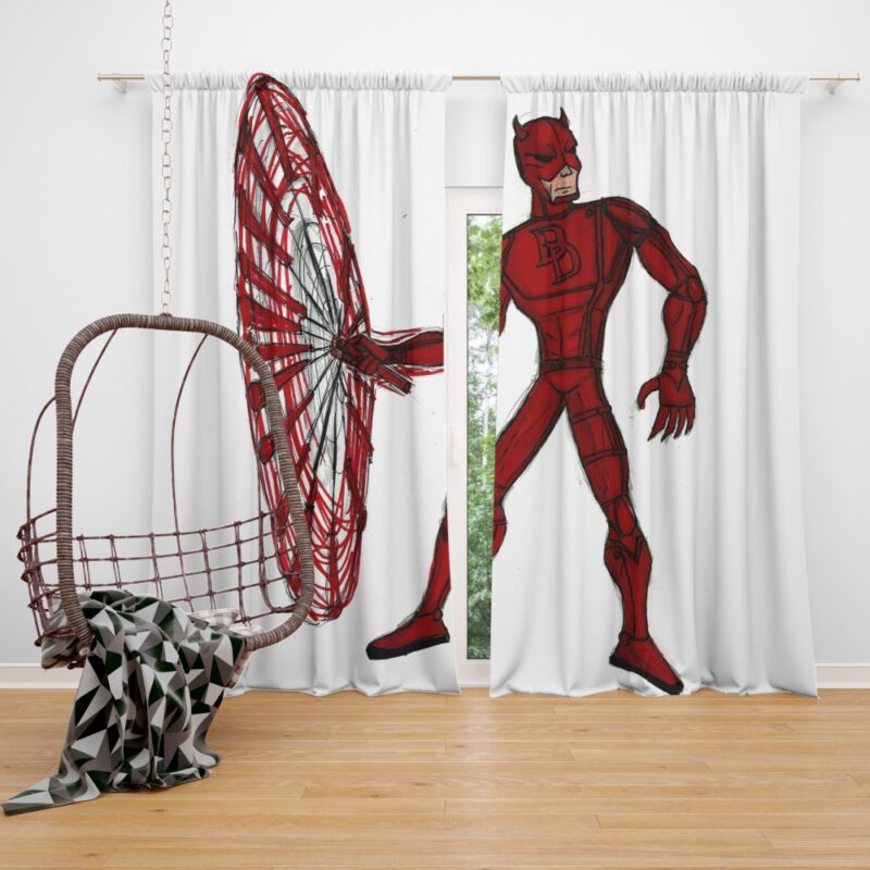 Daredevil Fan Art Curtain