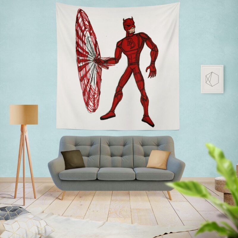 Daredevil Fan Art Wall Hanging Tapestry
