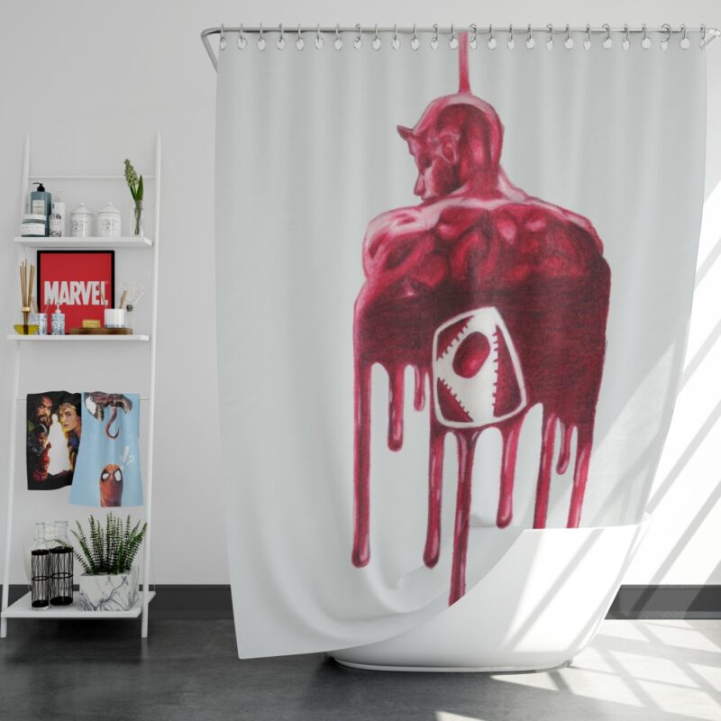 Daredevil Nalgene Tritan Marvel Shower Curtain