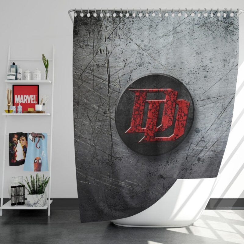 Daredevil TV series Logo Shower Curtain