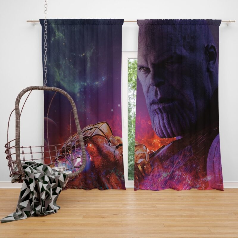 Avengers Infinity War Thanos Infinity Gauntlet Curtain