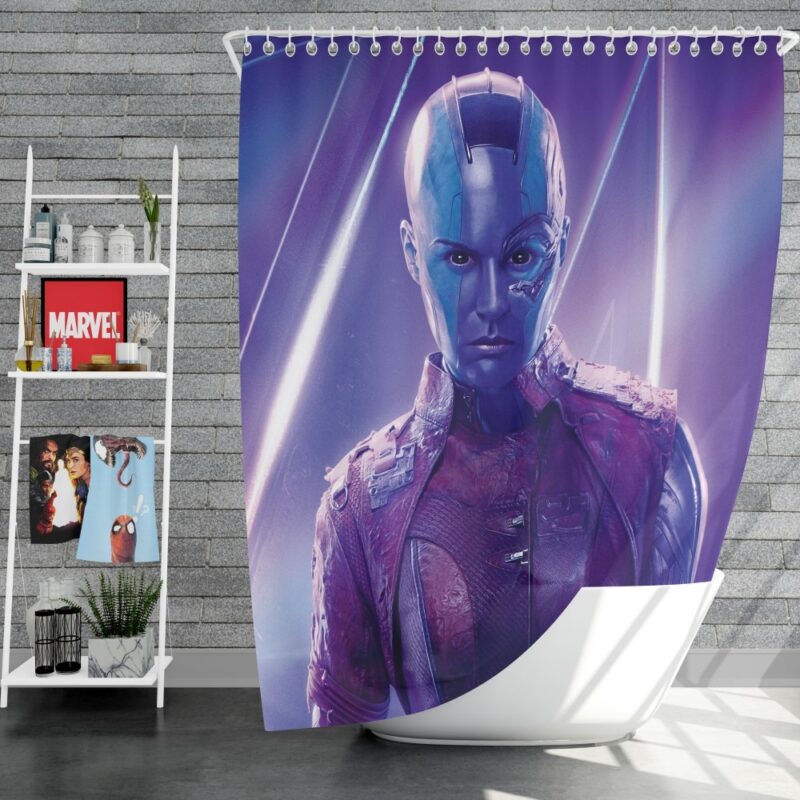 Avengers Infinity War Nebula Marvel Comics Shower Curtain