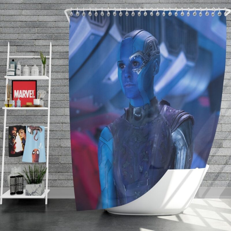 Captain Nebula Marvel Comics Shower Curtain