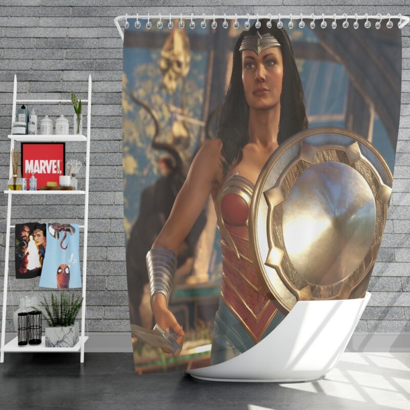 DC Comics Wonder Woman Injustice 2 Video Game Shower Curtain
