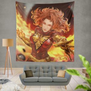 Jean Grey Comics X-Men Phoenix Marvel Comics Dark Phoenix Mutant Wall Hanging Tapestry