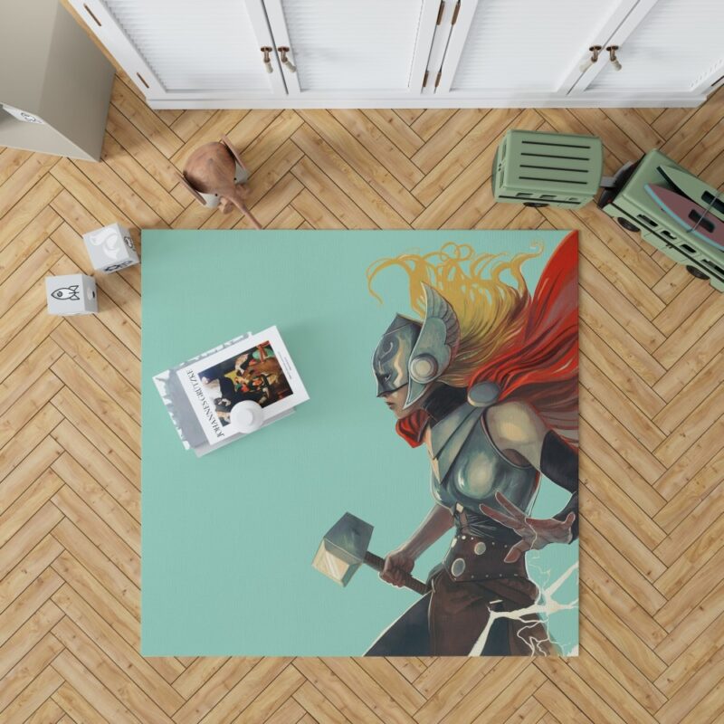 Lady Thor Marvel Comics Bedroom Living Room Floor Carpet Rug
