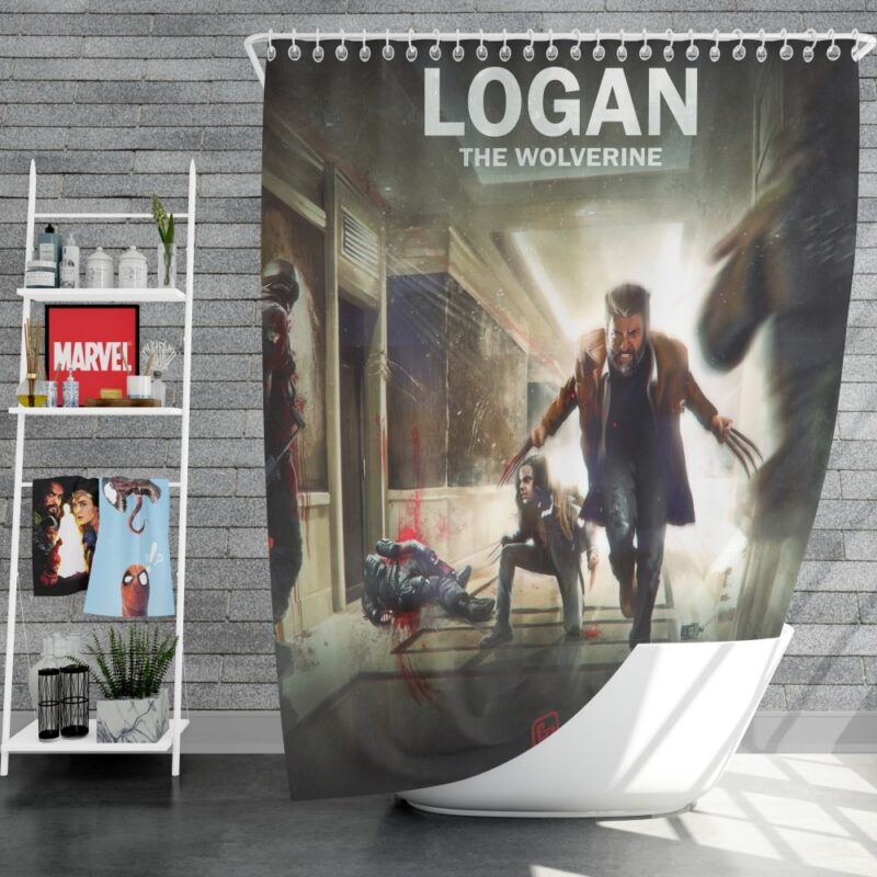 Logan The Wolverine Movie Laura Kinney X-23 Shower Curtain
