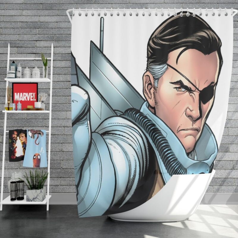 Nick Fury Agent of SHIELD Shower Curtain