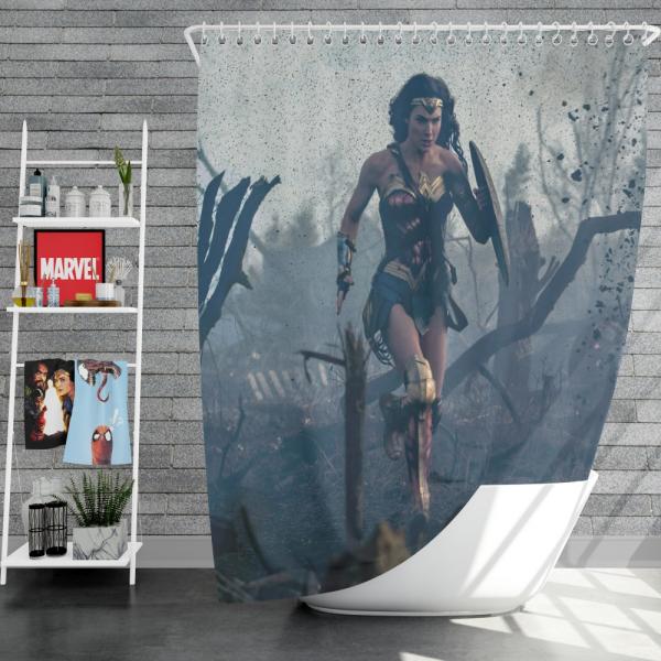 Prince Diana Wonder Woman Movie Gal Gadot Shower Curtain