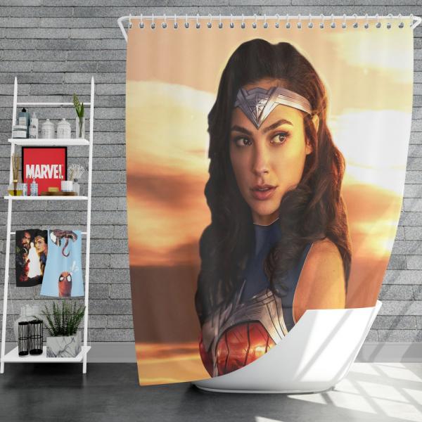 Princess Diana of Themyscira Wonder Woman Gal Gadot Shower Curtain
