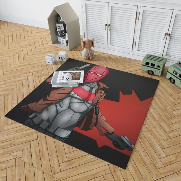Red Hood DC Detective Comics Bedroom Living Room Floor Carpet Rug