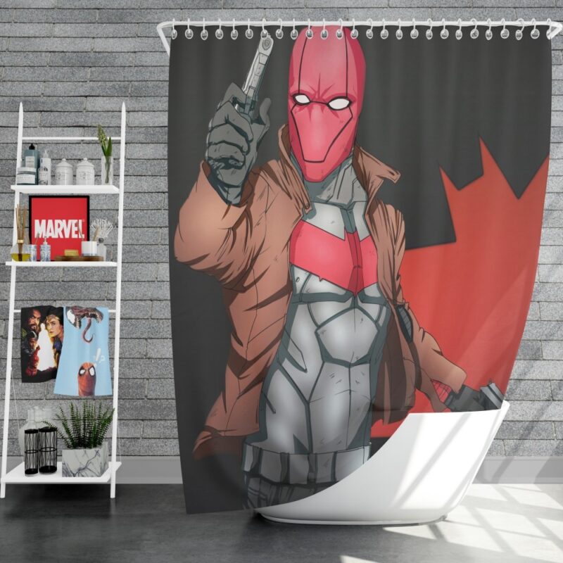 Red Hood DC Detective Comics Shower Curtain