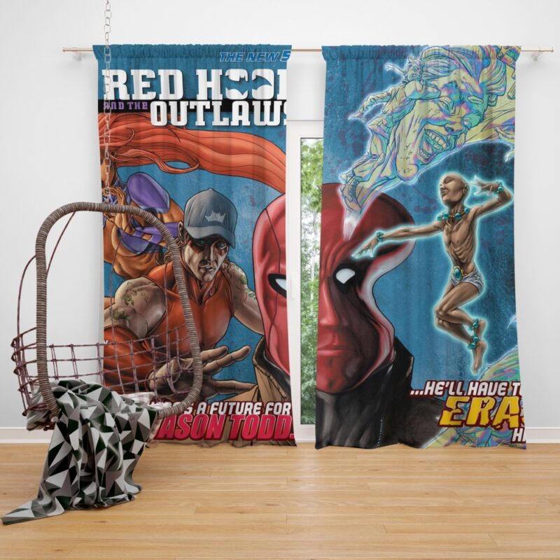 Red Hood and the Outlaws DC Comics Bedroom Window Curtain