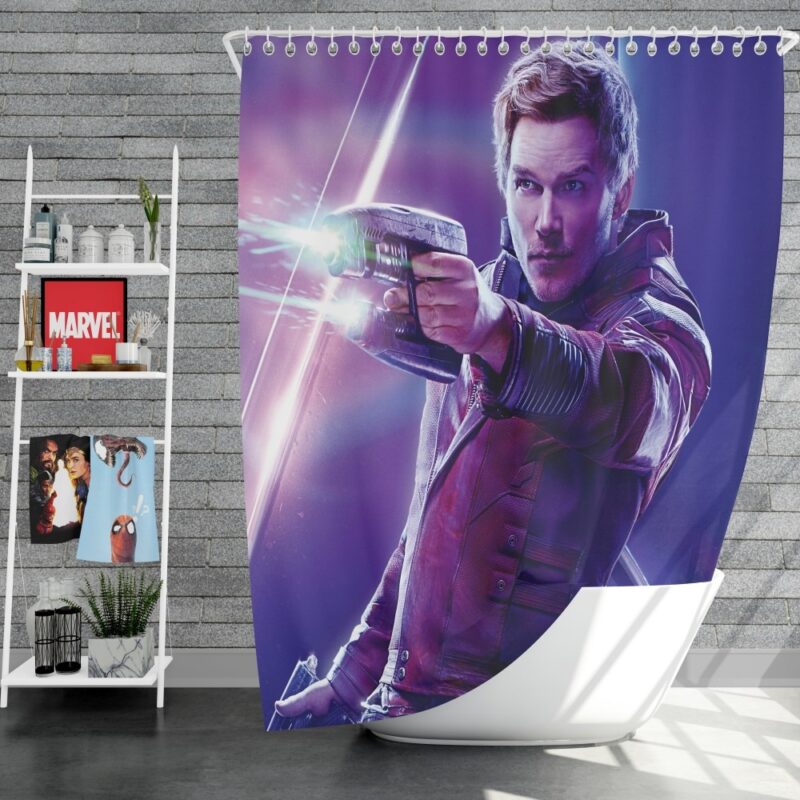 Star Lord Avengers Infinity War Movie Peter Quill Shower Curtain