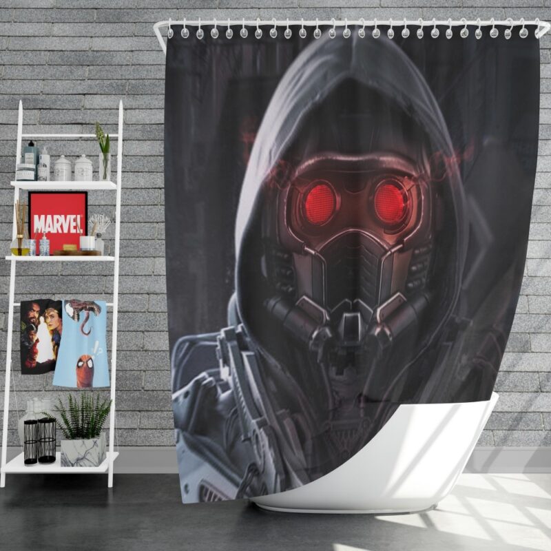 Star Lord Marvel Comics Guardians of the Galaxy Artwork Shower Curtain