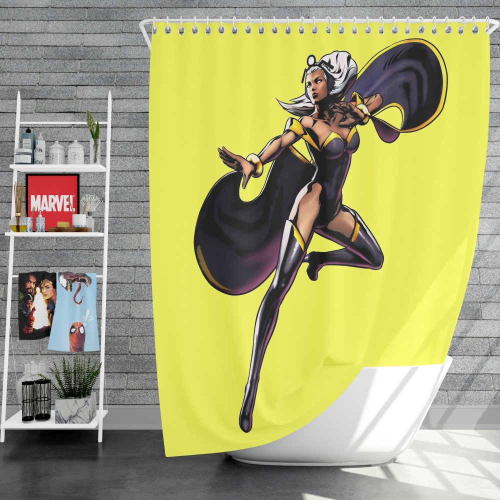 Storm Marvel Lady Liberators Shower Curtain Super Heroes