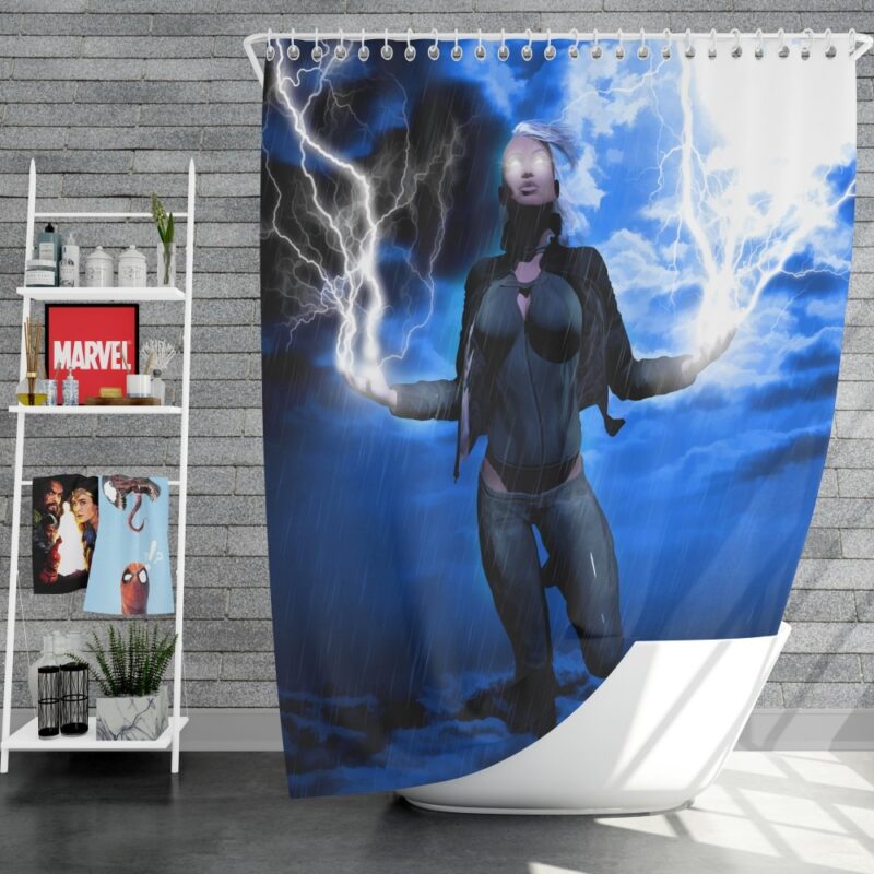 Storm in X-Men Phoenix Comics Shower Curtain