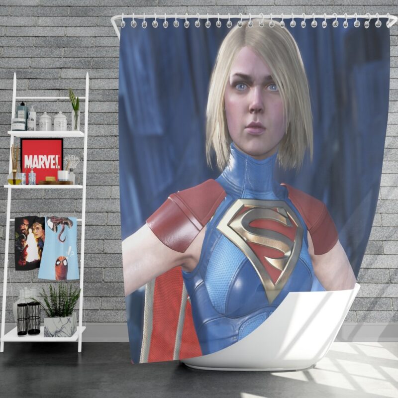 Supergirl DC Comics Unreal Engine 3 Shower Curtain