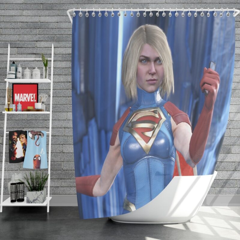Supergirl DC Universe Injustice 2 PC Game Shower Curtain